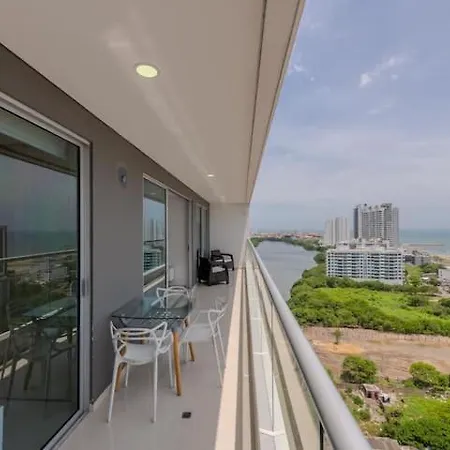 Apartamento Con Hermosa Vista Al Mar Muy Centrico Cartagena